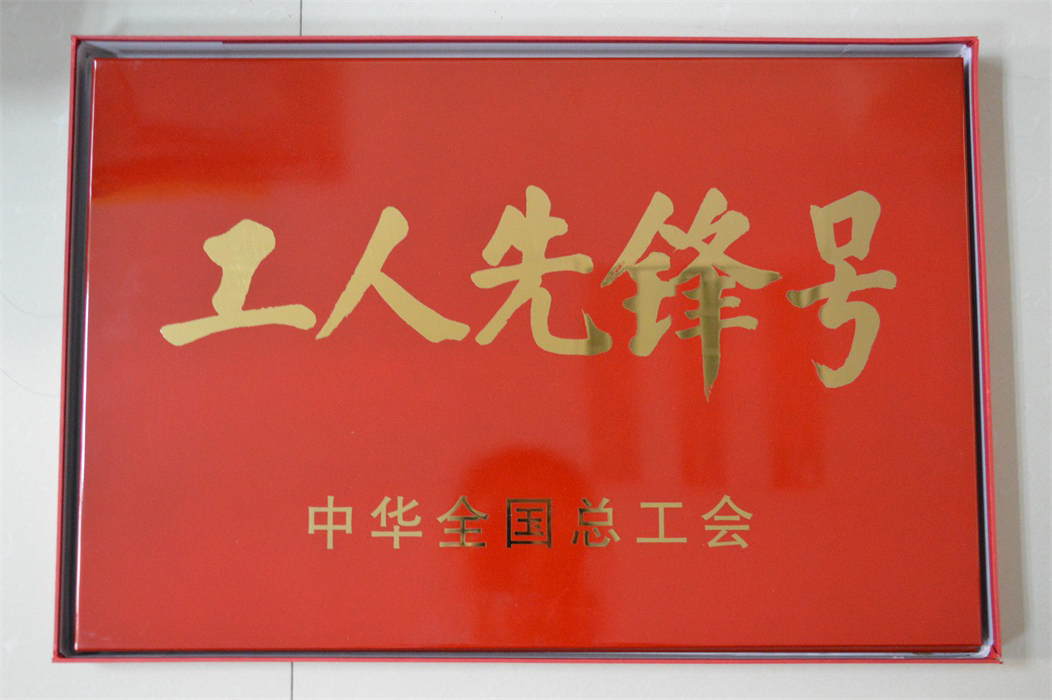 平潭分公司技术管理部-2015年中华全国总工会“工人先锋号”奖牌.JPG
